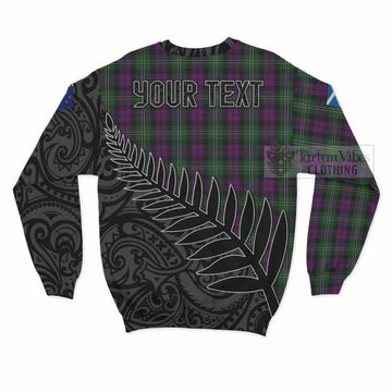 Wilson Crest Tartan Sweatshirt with New Zealand Silver Fern Half Style