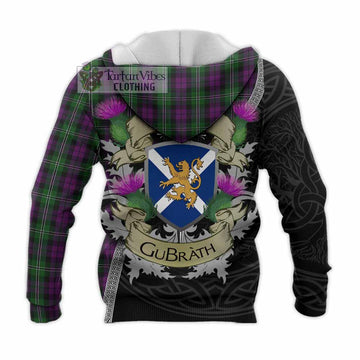 Wilson Tartan Family Crest Knitted Hoodie Lion Rampant Royal Thistle Shield Celtic Inspired - Tartan Vibes Clothing
