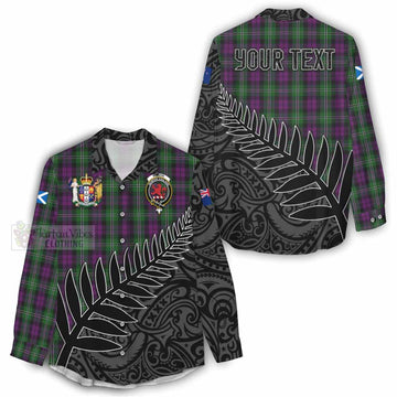 Wilson Crest Tartan Women's Casual Shirt with New Zealand Silver Fern Half Style