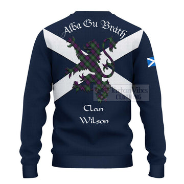 Wilson Tartan Lion Rampant Ugly Sweater Proudly Display Your Heritage with Alba Gu Brath and Clan Name