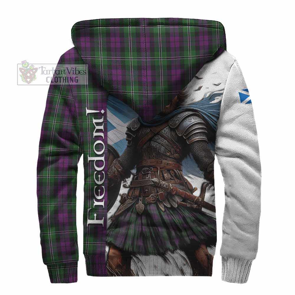 Tartan Vibes Clothing Wilson Crest Tartan Sherpa Hoodie Inspired by the Freedom of Scottish Warrior