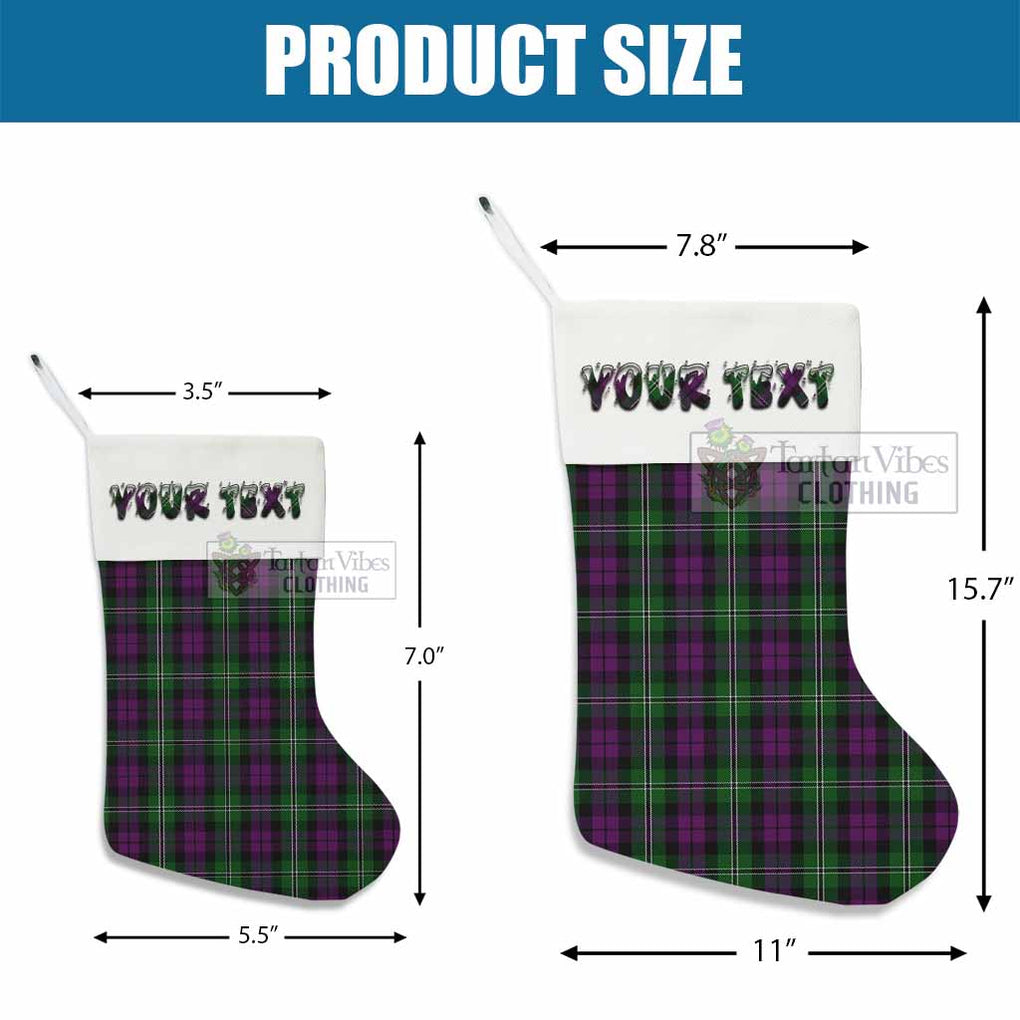 Wilson Tartan Christmas Stocking with Personalized Text - Tartan Vibes Clothing