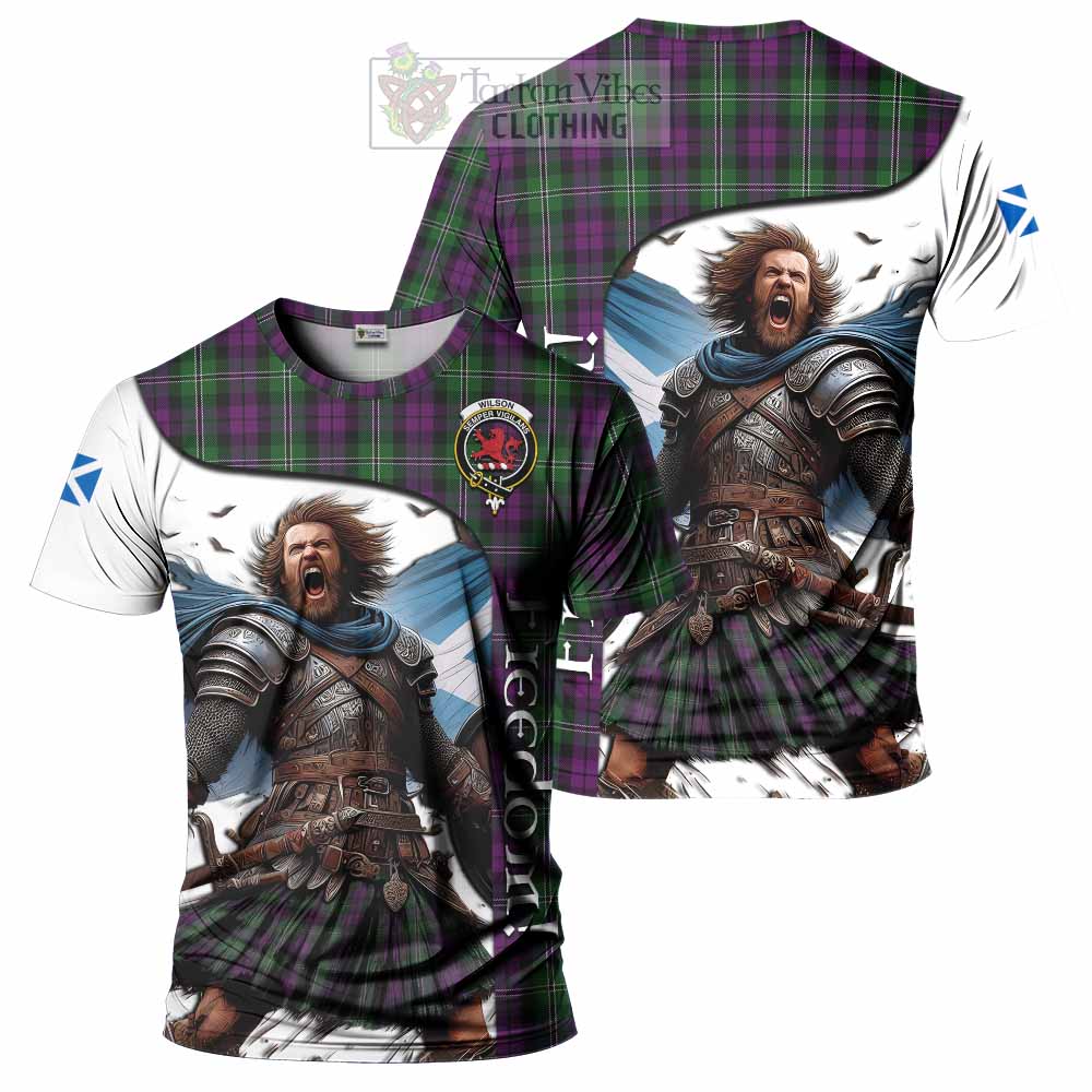 Wilson Crest Tartan T-Shirt Inspired by the Freedom of Scottish Warrior