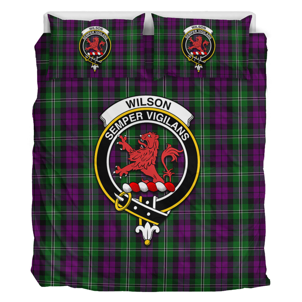 Wilson Tartan Bedding Set with Family Crest - Tartan Vibes Clothing