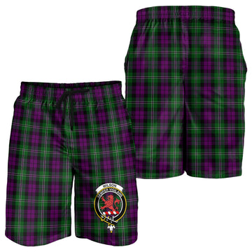 Wilson Tartan Mens Shorts with Family Crest