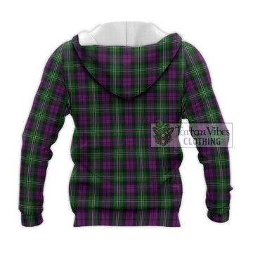 Wilson Tartan Knitted Hoodie with Family Crest DNA In Me Style