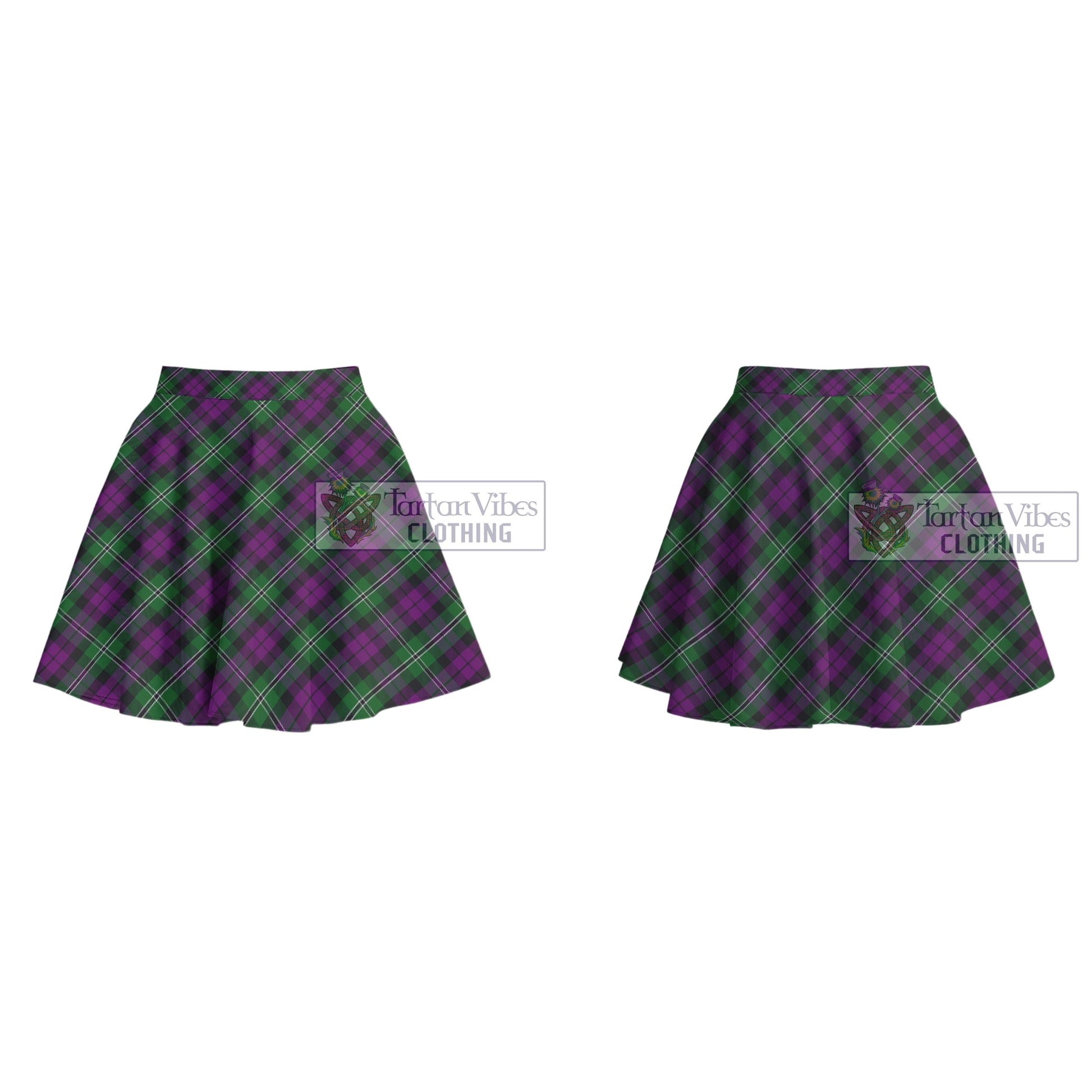 Tartan Vibes Clothing Wilson Tartan Women's Plated Mini Skirt