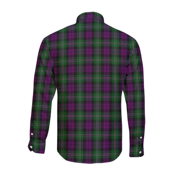 Wilson Tartan Long Sleeve Button Up Shirt with Family Crest