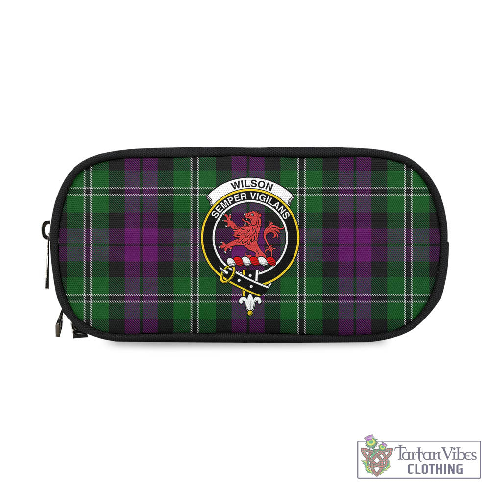 Wilson Tartan Pen and Pencil Case with Family Crest - Tartan Vibes Clothing