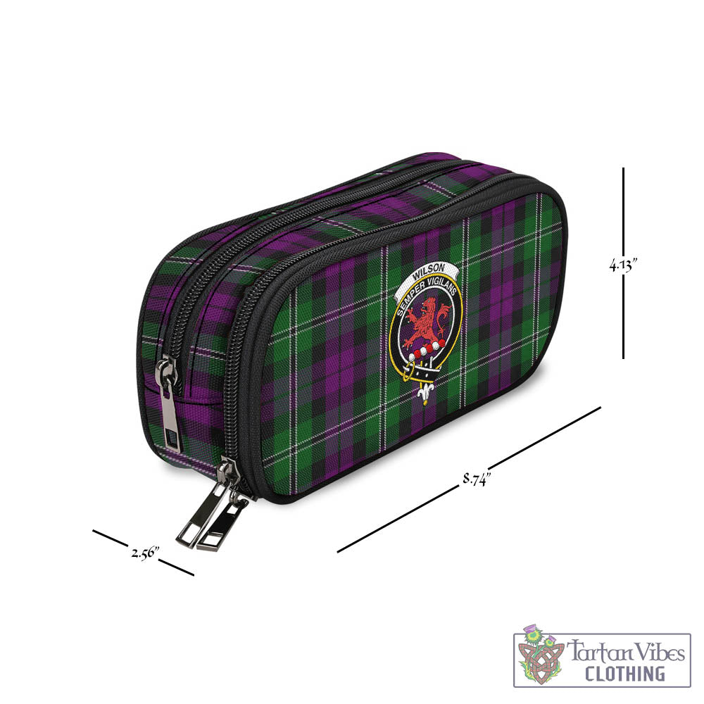 Wilson Tartan Pen and Pencil Case with Family Crest - Tartan Vibes Clothing