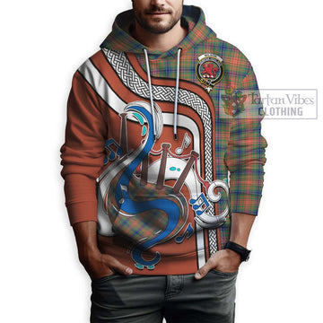 Wilson Ancient Tartan Hoodie with Epic Bagpipe Style