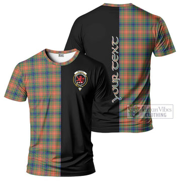 Wilson Ancient Tartan T-Shirt with Family Crest and Half Of Me Style