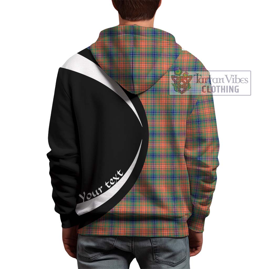 Wilson Ancient Tartan Hoodie with Family Crest Circle Style - Tartan Vibes Clothing