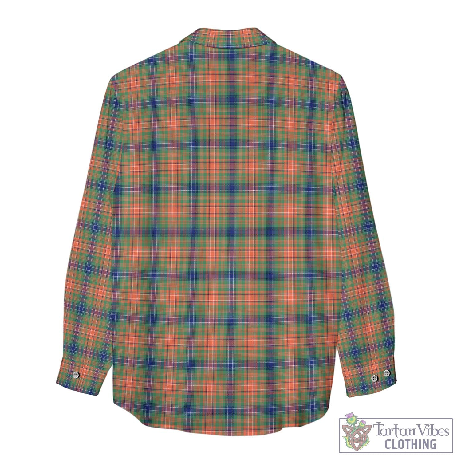 Tartan Vibes Clothing Wilson Ancient Tartan Womens Casual Shirt with Family Crest