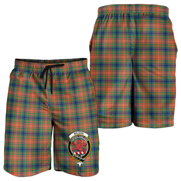 Wilson Ancient Tartan Mens Shorts with Family Crest