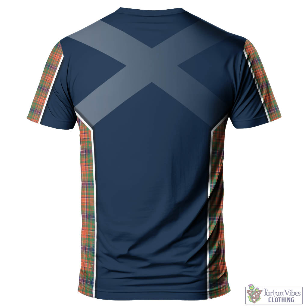 Tartan Vibes Clothing Wilson Ancient Tartan T-Shirt with Family Crest and Lion Rampant Vibes Sport Style