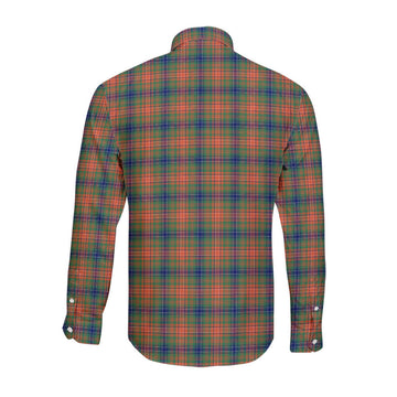 Wilson Ancient Tartan Long Sleeve Button Up Shirt with Family Crest