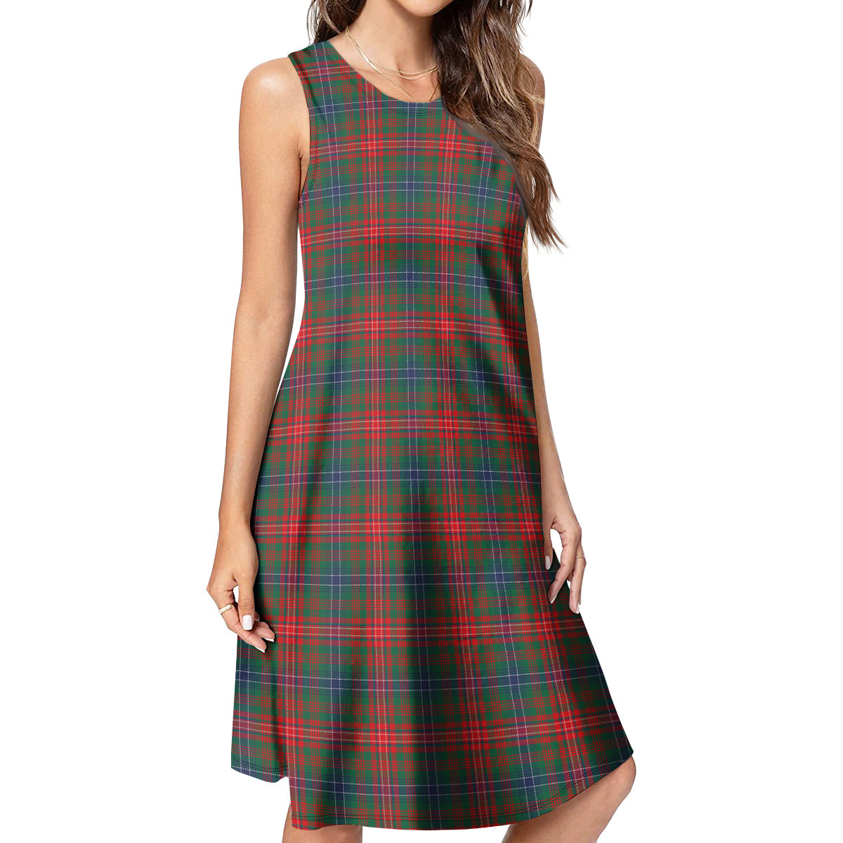 Wilson Modern Tartan Womens Casual Dresses - Tartanvibesclothing