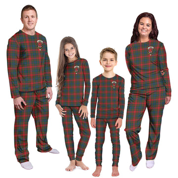 Wilson Modern Tartan Pajamas Family Set with Family Crest