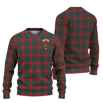 Wilson Modern Tartan Ugly Sweater with Family Crest