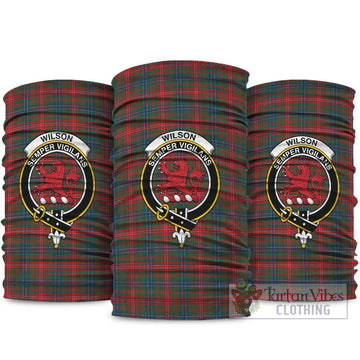 Wilson Modern Tartan Neck Gaiters, Tartan Bandanas, Tartan Head Band with Family Crest