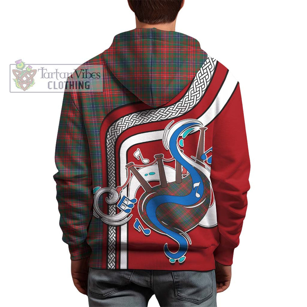 Wilson Modern Tartan Hoodie with Epic Bagpipe Style - Tartanvibesclothing Shop