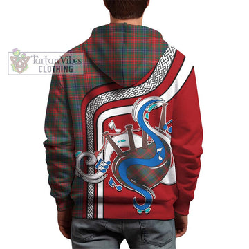 Wilson Modern Tartan Hoodie with Epic Bagpipe Style