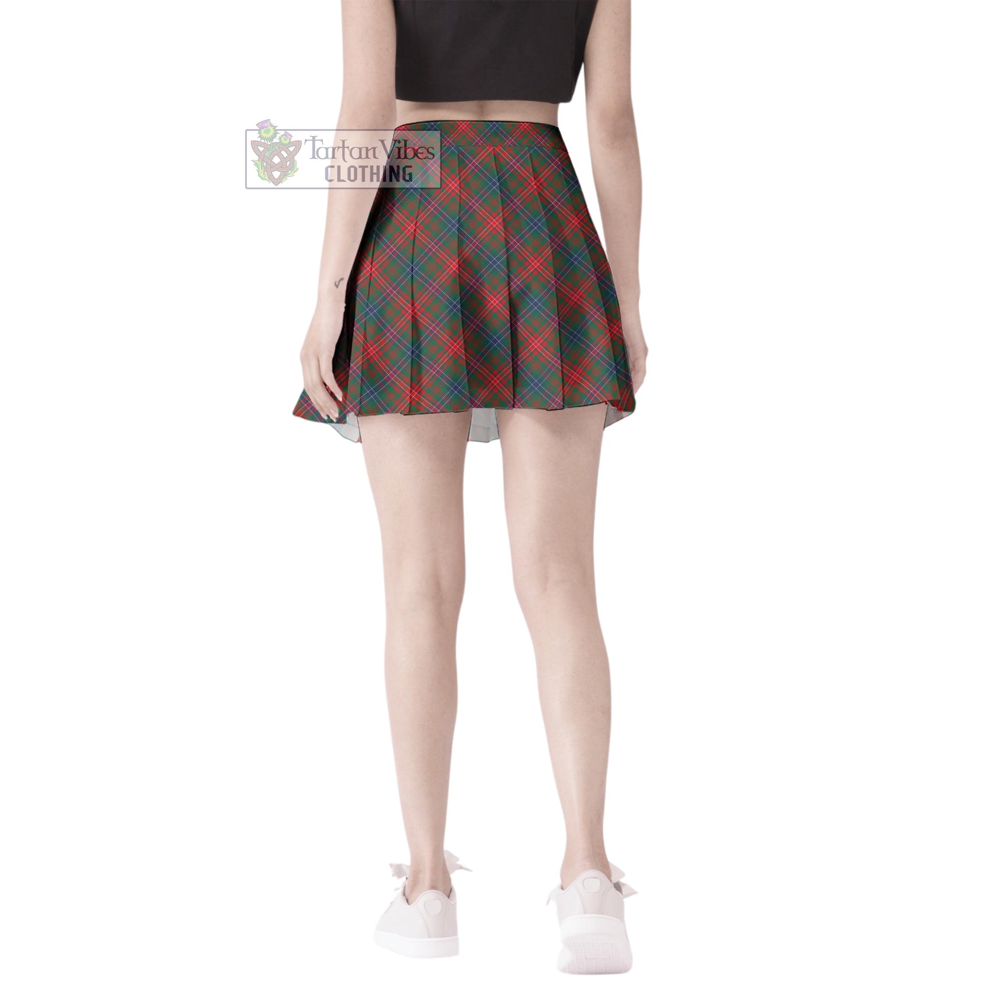 Tartan Vibes Clothing Wilson Modern Tartan Women's Plated Mini Skirt