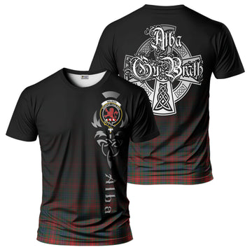 Wilson Modern Tartan T-Shirt Featuring Alba Gu Brath Family Crest Celtic Inspired