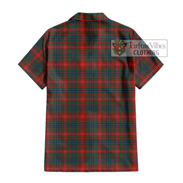 Wilson Modern Tartan Short Sleeve Button Shirt with Family Crest DNA In Me Style