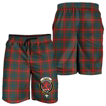 Wilson Modern Tartan Mens Shorts with Family Crest