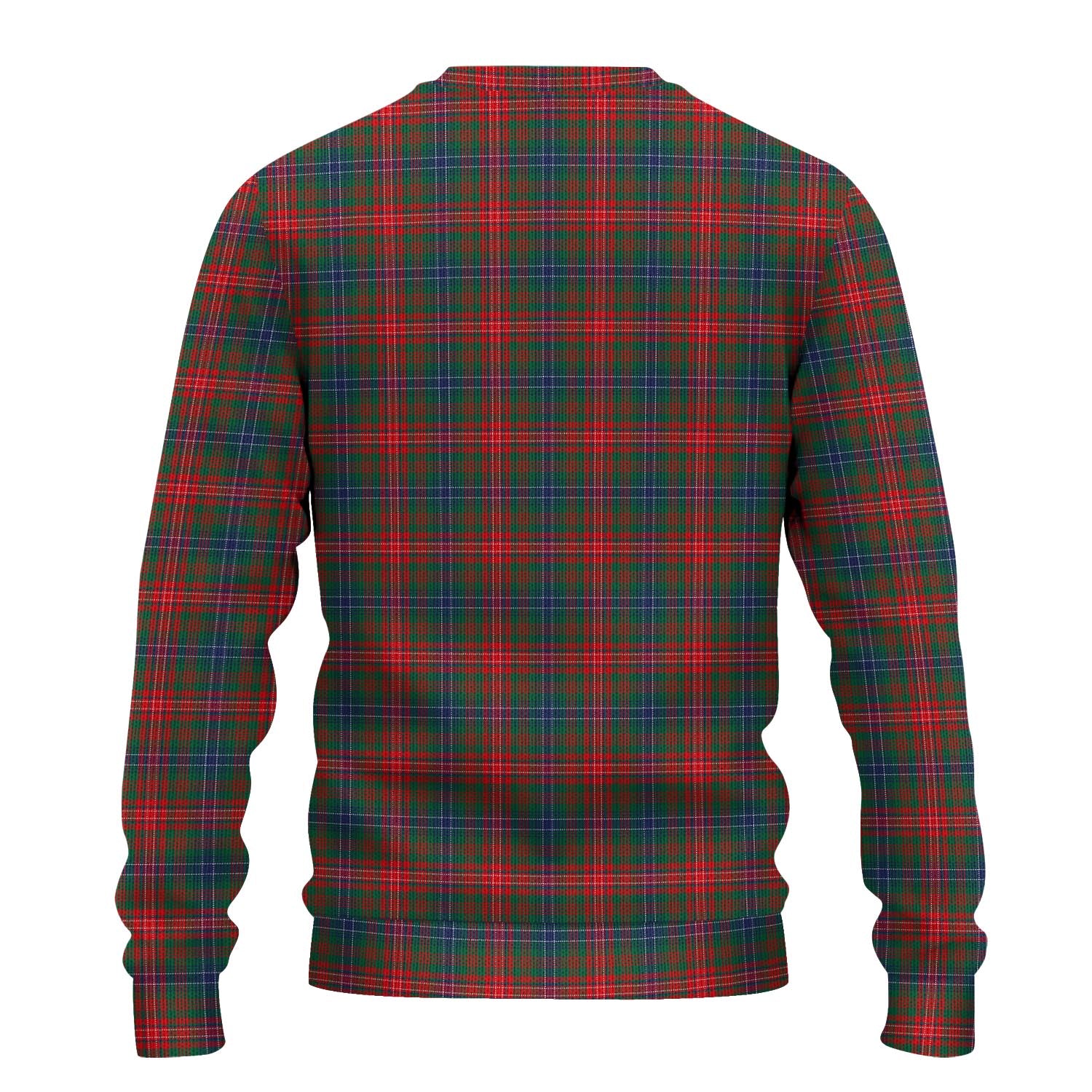 Wilson Modern Tartan Knitted Sweater with Family Crest - Tartanvibesclothing