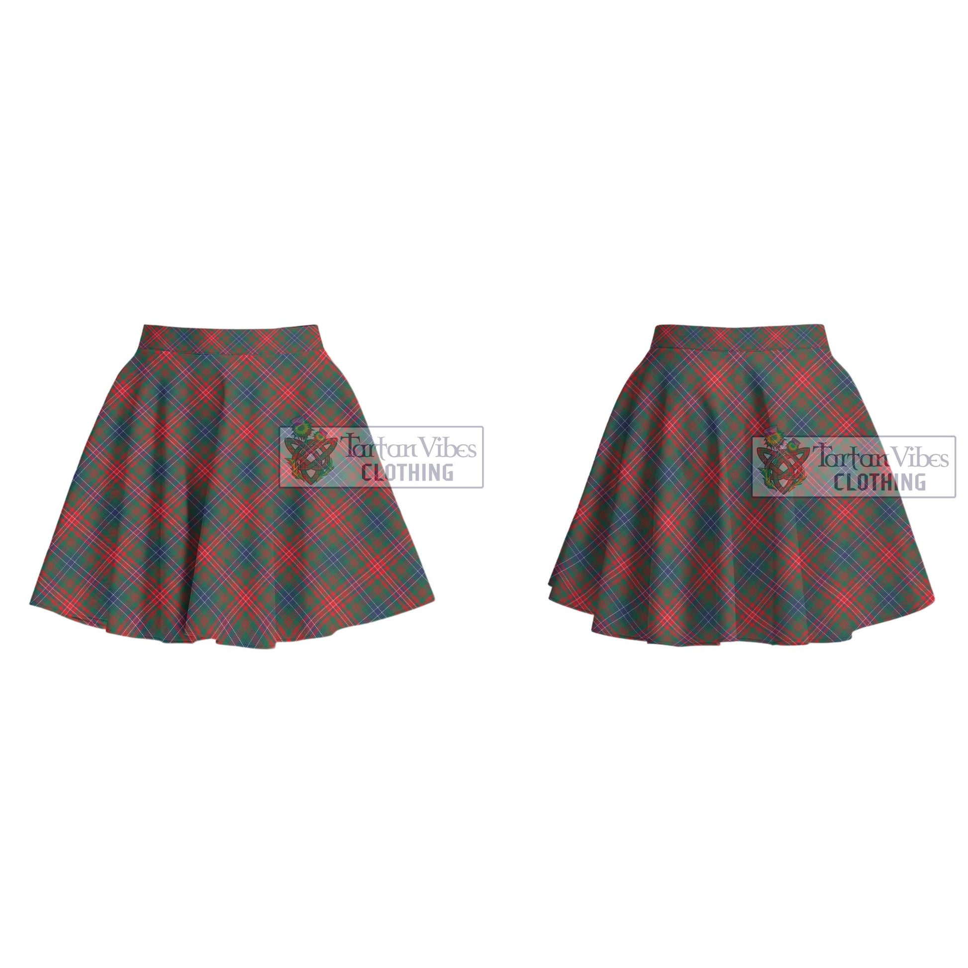 Tartan Vibes Clothing Wilson Modern Tartan Women's Plated Mini Skirt