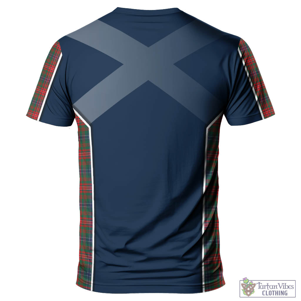 Tartan Vibes Clothing Wilson Modern Tartan T-Shirt with Family Crest and Lion Rampant Vibes Sport Style