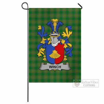 Winch Irish Clan Tartan Flag with Coat of Arms