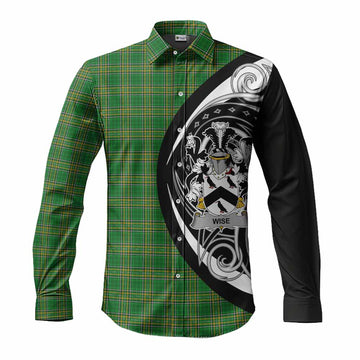 Wise Irish Clan Long Sleeve Button Shirt Celtic Circle Style Men's Shirt S - Tartan Vibes Clothing