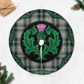 Wiseman Tartan Christmas Tree Skirt Scottish Thistle Style Casual Tree Skirts - Tartan Vibes Clothing