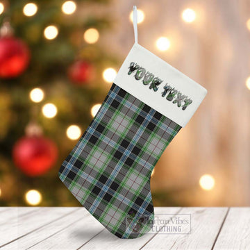 Wiseman Tartan Christmas Stocking with Personalized Text