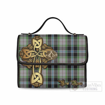 Wiseman Tartan Waterproof Canvas Bag Golden Thistle Celtic Cross Style