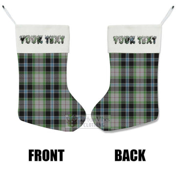 Wiseman Tartan Christmas Stocking with Personalized Text