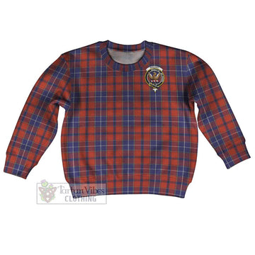 Wishart Tartan Kid Ugly Sweater with Family Crest Kid - Tartan Vibes Clothing