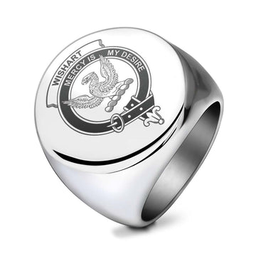 Wishart Clan Crest Engraved Ring