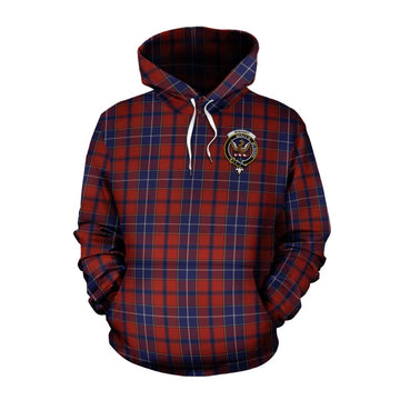 Wishart Tartan Cotton Hoodie with Family Crest Celtic Skull Style Pullover Hoodie XS - Tartan Vibes Clothing