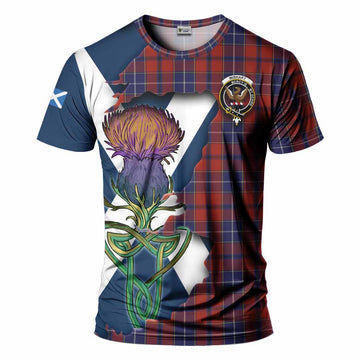Wishart Tartan Family Crest T-Shirt Scottish Thistle Celtic Inspired Kid's Shirt - Tartan Vibes Clothing