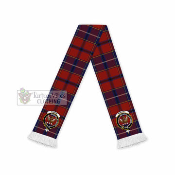 Wishart Tartan Ruffneck Scarf with Family Crest - Tartan Vibes Clothing