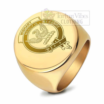 Wishart Clan Crest Engraved Ring