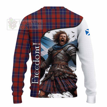 Wishart Crest Tartan Knitted Sweater Inspired by the Freedom of Scottish Warrior