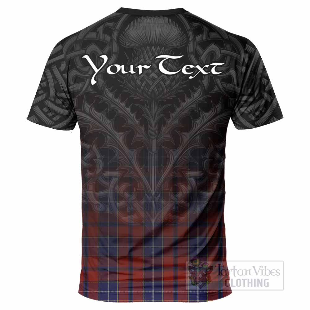 Tartan Vibes Clothing Wishart Tartan T-Shirt with Family Crest Celtic Thistle Vibes