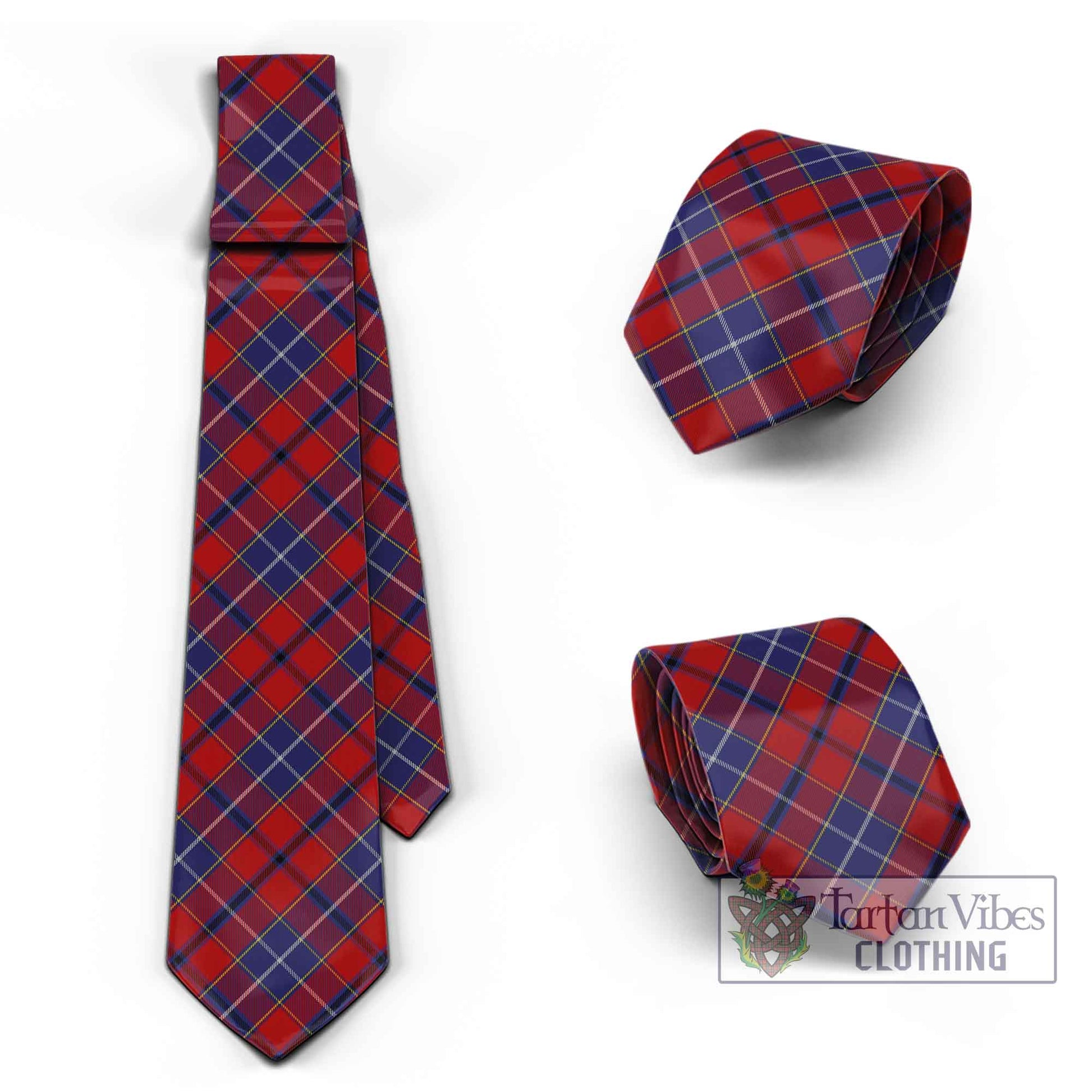 Tartan Vibes Clothing Wishart Dress Tartan Classic Necktie Cross Style