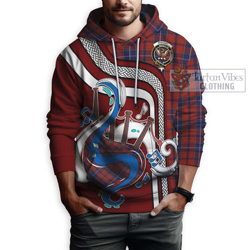 Wishart Tartan Hoodie with Epic Bagpipe Style